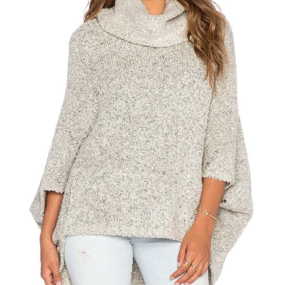 Bishop + Young Aubree Cowl Neck Poncho Women's Size Medium/Large